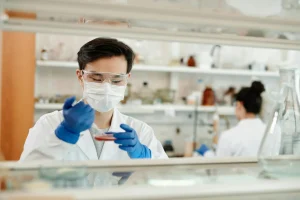 scientist working in lab